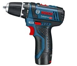 Nur heute: Bosch Professional Akkuschrauber GSR 12V-15 mit 2 x 2,0 Akku, Ladegerät und Zubehör-Set für 100,99€