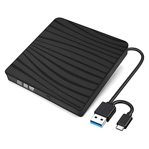 GeekerChip Externes CD/DVD Laufwerk (USB 3.0 / USB-C) für nur 17,99 Euro