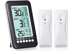 GEMITTO Funk Digital Thermometer mit 2 Sensoren für nur 18,19 Euro