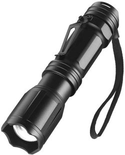 Yidenguk 4 in1 LED Taschenlampe mit RGB und einstellbarem Zoom für 7,79€