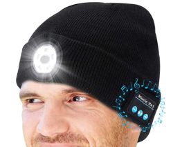 Shenkey Bluetooth Beanie Mütze mit Wireless Headset und LED Leuchte für 8,99 Euro inkl. Prime-Versand
