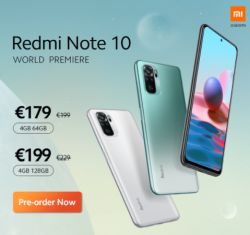 Vorbesteller Deal: Xiaomi Redmi Note 10 und Note 10 Pro Smartphone ab 154,- Euro bei Goboo.com