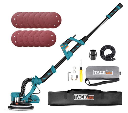 TACKLIFE Trockenbauschleifer mit 1,9m Teleskopgriff (6 Geschwindigkeiten, 13 Schleifblätter) für nur 104,99€