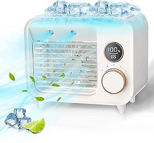 Jeteven 5in1 Klimagerät (Mobile Klimaanlage, Befeuchtungsfunktion, Nachtlicht, Aromatherapie) für 25€