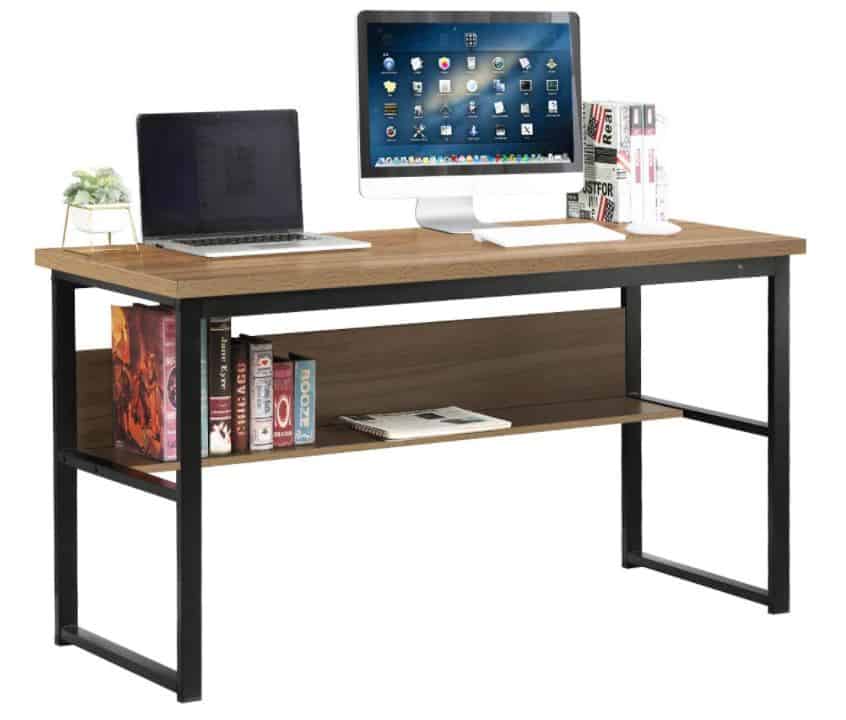 DlandHome Büroschreibtisch mit Ablagen für nur 48,59€