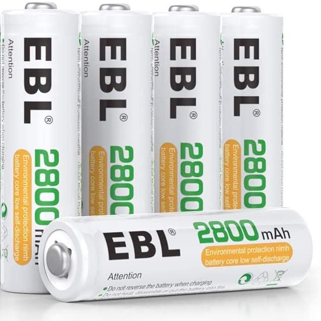 Wieder da: 8er-Pack EBL Ni-MH AA Akkus (2800 mAh) für nur 6,99€ inkl. Prime-Versand