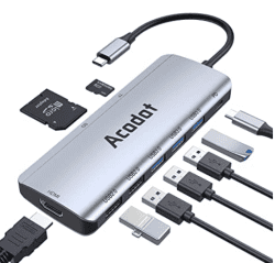 Neuer Gutschein: Acodot 9-in1 USB-C Hub mit HDMI, Kartenleser und 5x USB für 16,89€