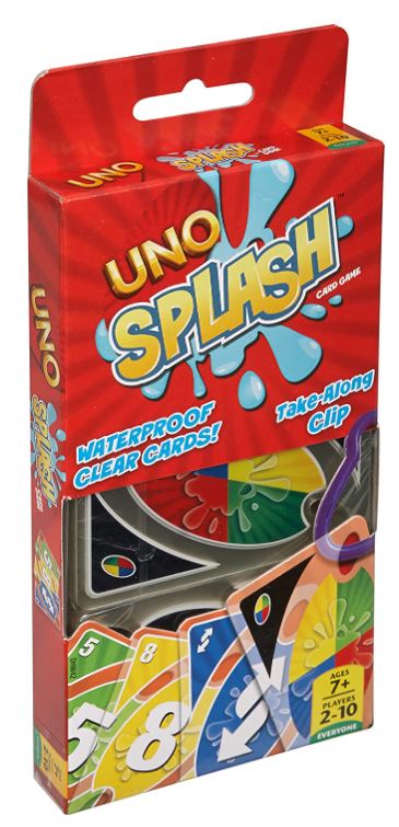 Mattel Games DHW42 UNO Splash Kartenset (wasserdicht) für nur 9,58€ (statt 19€)