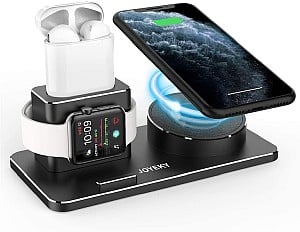 JOYEKY Wireless Charger 10 Watt – Ladestation für iPhone, Apple Watch und Airpods für 11,49€