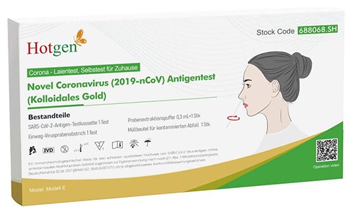 4er Pack Hotgen Novel Coronavirus (2019-nCoV) Antigen-Schnelltest für 2,88€