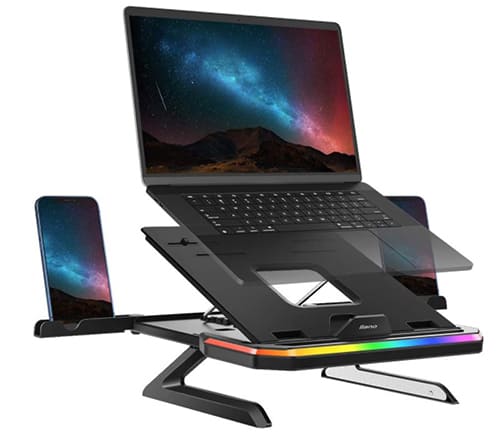 llano verstellbarer Laptopständer mit RGB-Beleuchtung für nur 18,49€
