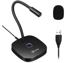 EIVOTOR Plug & Play Desktop USB-Mikrofon für 10,91€