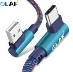 Olaf USB C oder Lightning Ladekabel mit Winkelstecker für nur 8 Cent
