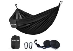 SGODDE Ultraleichte Camping-Hängematte 320 x 200cm (Belastbar bis 300kg) für 19,59€