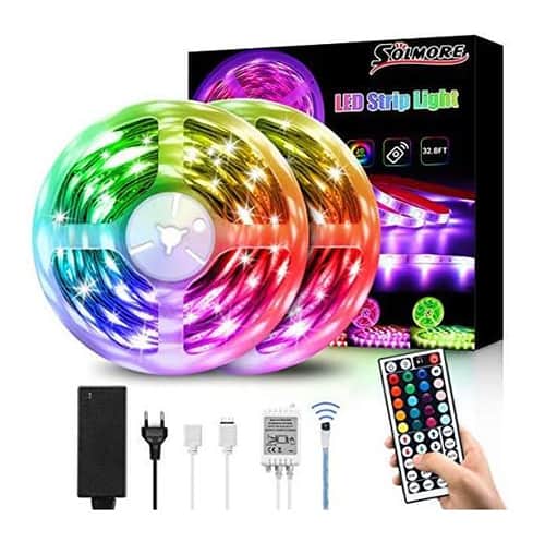 SOLMORE LED RGB Strip (2x 5M, IP65, 300LEDs) für nur 11,99€