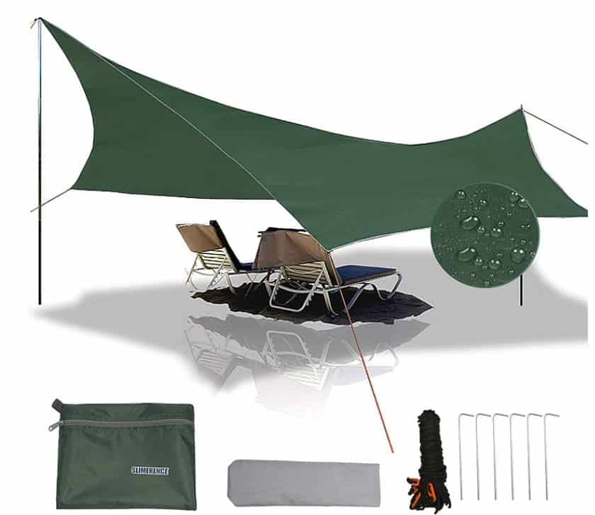 Slimerence Camping Sonnen-/Regenschutzplane für nur 15,39€