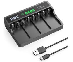 EBL 7051 9V Akku Ladegerät für 9V Li-Ionen/NI-MH/NI-Cd Akkus nur 6,89€