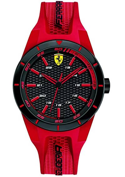Scuderia Ferrari Herren Analog Quarz Armbanduhr mit Silikonarmband für nur 50,58€