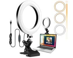 USB LED Ringlicht mit Clip für Notebooks oder Monitore nur 9,99€