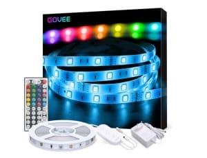 Govee 5m RGB LED_Strip mit Netzteil, Controller und Fernbedienung für 11,15€ statt 14,49€