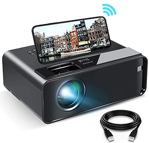 Mini WiFi Smartphone Projektor mit 800×480 Pixel für 67,84€