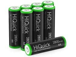 Neuer Gutschein: 8er Pack HiQuick Mignon AA Akku 2800mAh für 7,59€