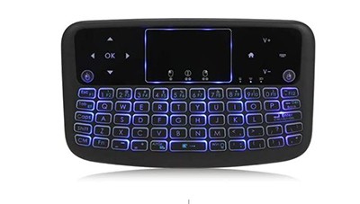 Docooler 2.4GHz Wireless Keyboard mit Trackpad (Android TV Box, Smart TV, PC) für nur 12,94€