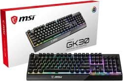 MSI Vigor GK30 DE Gaming Tastatur nur 32,99€ (Vergleich: 44,99€)