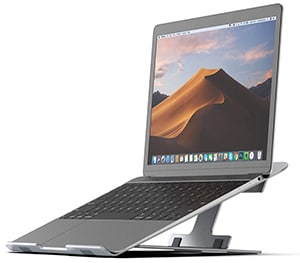 NOVOO tragbarer Laptop-Ständer (belüftet, ergonomisch verstellbar, faltbar, 11-17 Zoll) für nur 11,99€