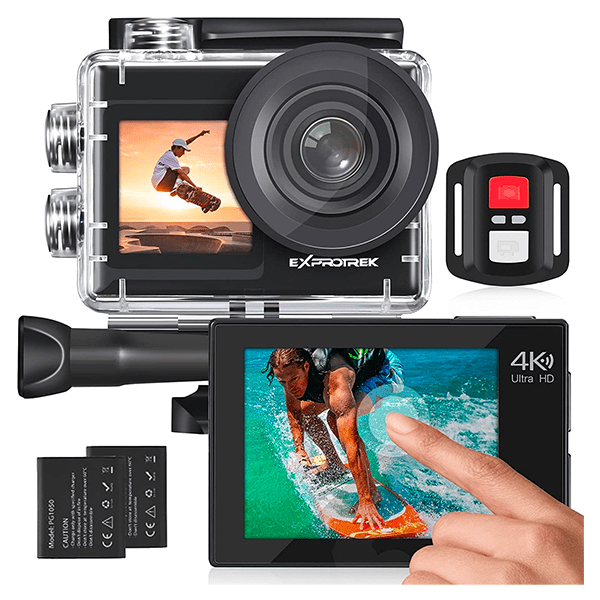 Exprotrek 4K Action Cam mit 20 MP und 170° Ultra-Weitwinkel für nur 69,99€ inkl. Versand