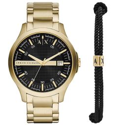 Armani Exchange 46mm Herrenuhr AX71243 in gold + Armband & Geschenkbox für 100€