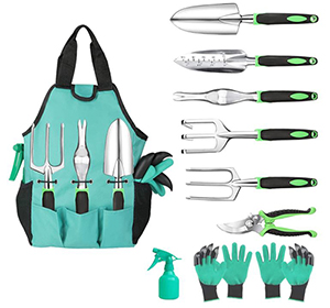 Hauyate 10-teiliges Gartenwerkzeuge-Set für 14,99€