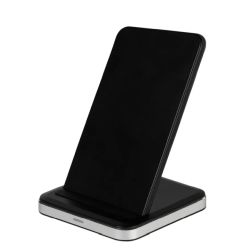 VIVANCO 61340Wireless Qi Fast Charger Stand aus Alu mit 10W für 17,99€