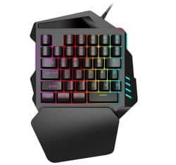 35-Tasten Wscoficey mechanische Einhand-Gaming-Tastatur mit RGB-Hintergrundbeleuchtung für 14,99€