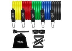 Pricedrop! HUIZL Resistance Bänder-Set mit Tasche und Griffen für 7,99€