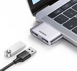 UGREEN USB C Adapter auf 2x USB 3.0 für nur 6,99€ bei Prime-Versand