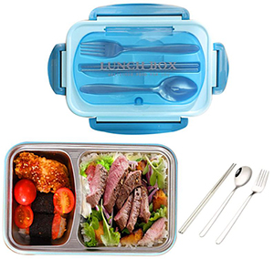 Bento Box Lunchbox mit 2 Fächern und Besteck für nur 11,49€