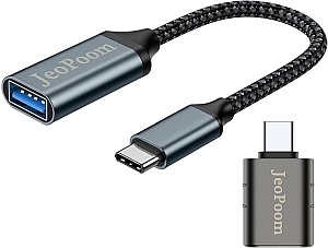 JeoPoom USB-C auf USB 3.0 Typ A Adapter für 4,99€