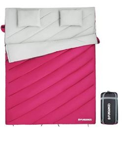 FUNDANGO Doppelschlafsack für 2 Personen 220x150cm (Rosa) für 41,96€ (statt 59,95€)