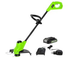 Greenworks 24V Akku-Rasentrimmer mit 2AH Akku und Ladegerät für 65€