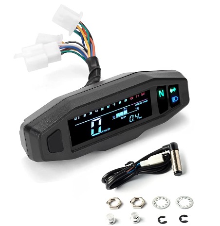 Für Schrauber: Shkalacar Universal Tachometer für Motorräder, Roller oder Mopeds für 30,99€