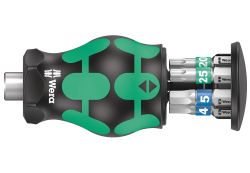 Wera 05008875001 Kraftform Stubby 3 Schraubendreher mit Bit Magazin für 14,33€