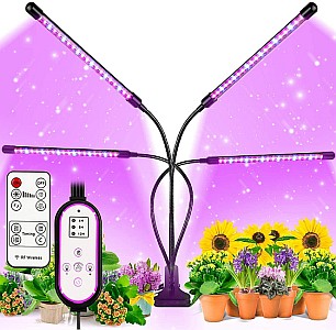 LOFFU LED Pflanzenlampe Vollspektrum für Zimmerpflanzen für 20,45€