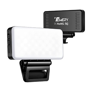 Temery Videokonferenz-/Foto-Licht mit 3000mAh Akku für nur 11,54€ inkl. Prime-Versand