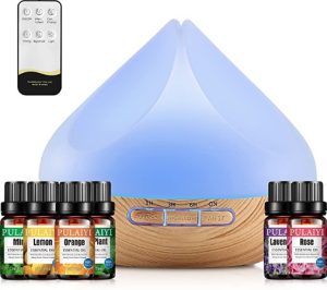 ROSSIFUR Aroma Diffusor mit 6x10ml Duftölen für nur 17,99€ inkl. Prime-Versand