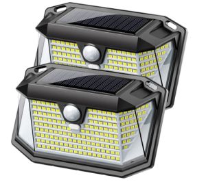 Prime-Angebot: Doppelpack Koicaxy LED Solarlampen mit Bewegungsmelder und 202 LEDs für 14,74€ inkl. Versand.