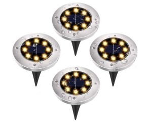 4er Pack UOUNE LED Solar Bodenleuchten für nur 9,49€