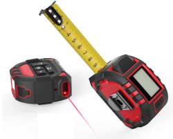 Laser Entfernungsmesser bis 40m mit Maßband für nur 16,49€