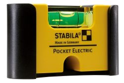 Heimwerkerdeal: STABILA 7cm Mini-Wasserwaage Pocket Electric mit Gürtel-Clip für 7,95€