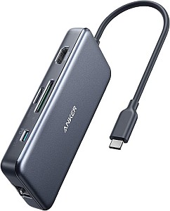 Anker 7 in 1 USB C Hub (4K HDMI, 1GB/s Ethernet, SD/microSD, 2 USB 3.0 Ports) für 39,99€ (statt 56€)
